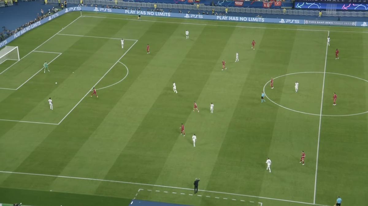 May 2022 UEFA Champions League final; Real Madrid vs. Liverpool.