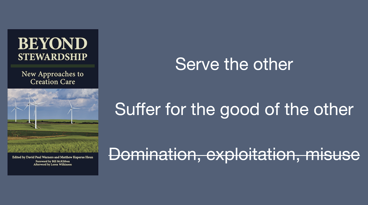The proper exercise of dominion yields shalom: the flourishing of all the creation.